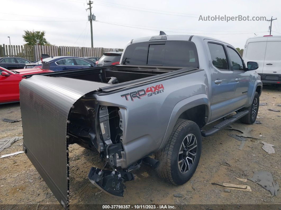 2021 Toyota Tacoma 4wd Sr/sr5/trd Sport Silver vin: 5TFCZ5AN6MX246395