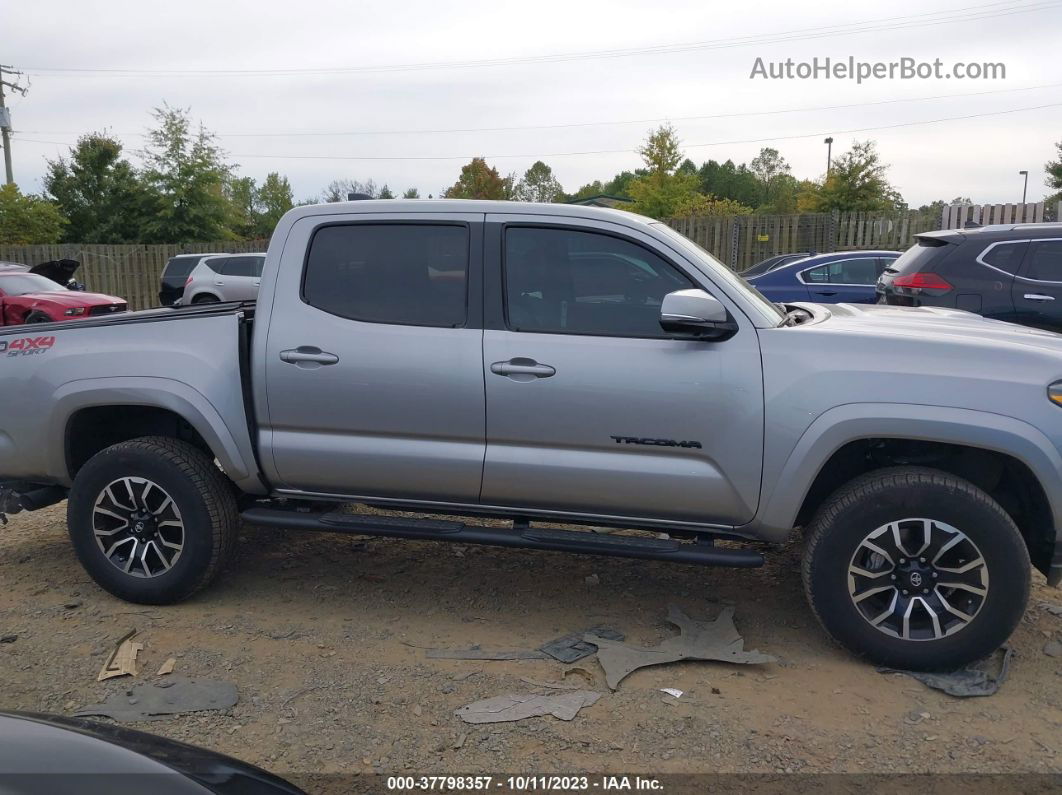 2021 Toyota Tacoma 4wd Sr/sr5/trd Sport Silver vin: 5TFCZ5AN6MX246395