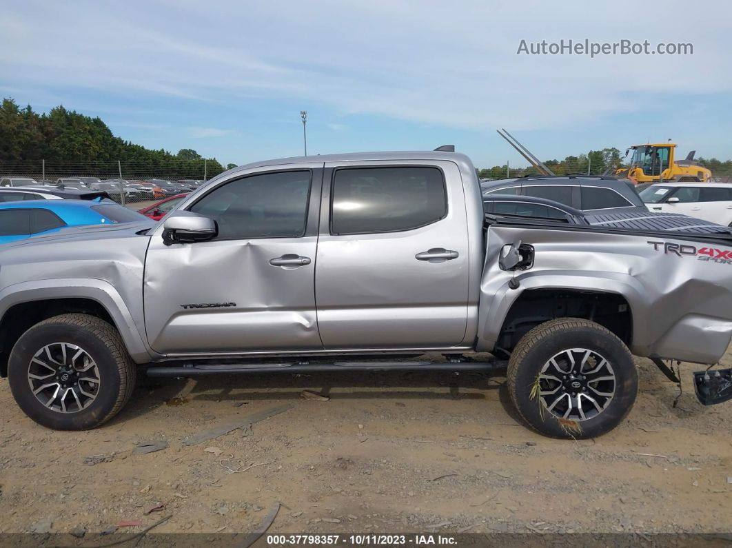 2021 Toyota Tacoma 4wd Sr/sr5/trd Sport Silver vin: 5TFCZ5AN6MX246395