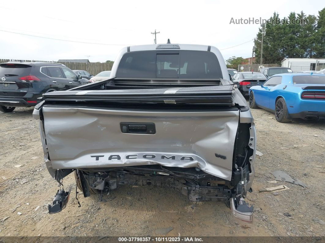 2021 Toyota Tacoma 4wd Sr/sr5/trd Sport Silver vin: 5TFCZ5AN6MX246395