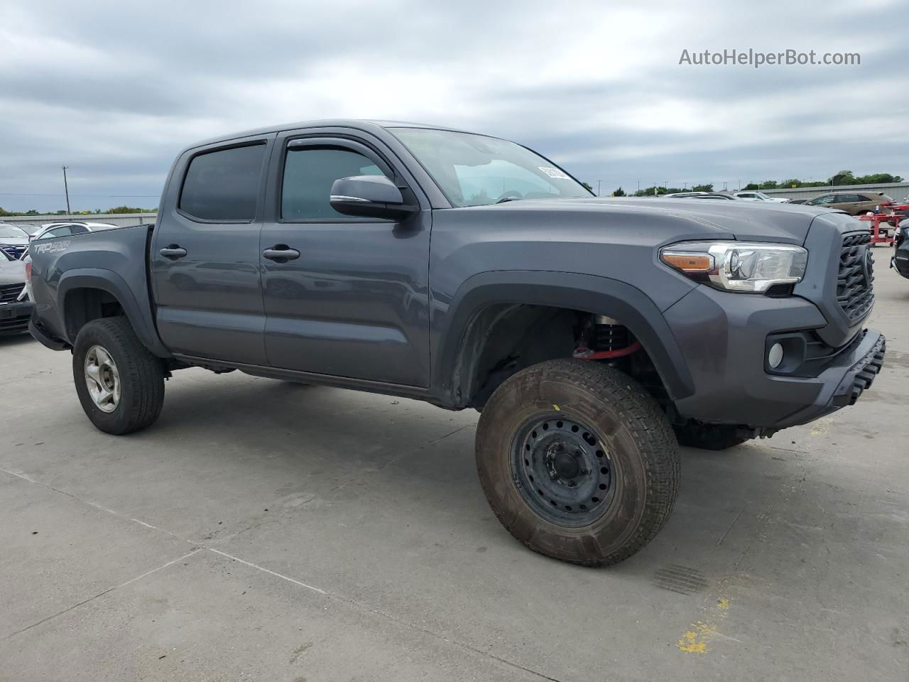 2021 Toyota Tacoma Double Cab Gray vin: 5TFCZ5AN6MX272883