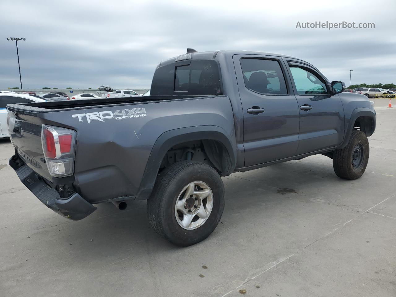 2021 Toyota Tacoma Double Cab Gray vin: 5TFCZ5AN6MX272883