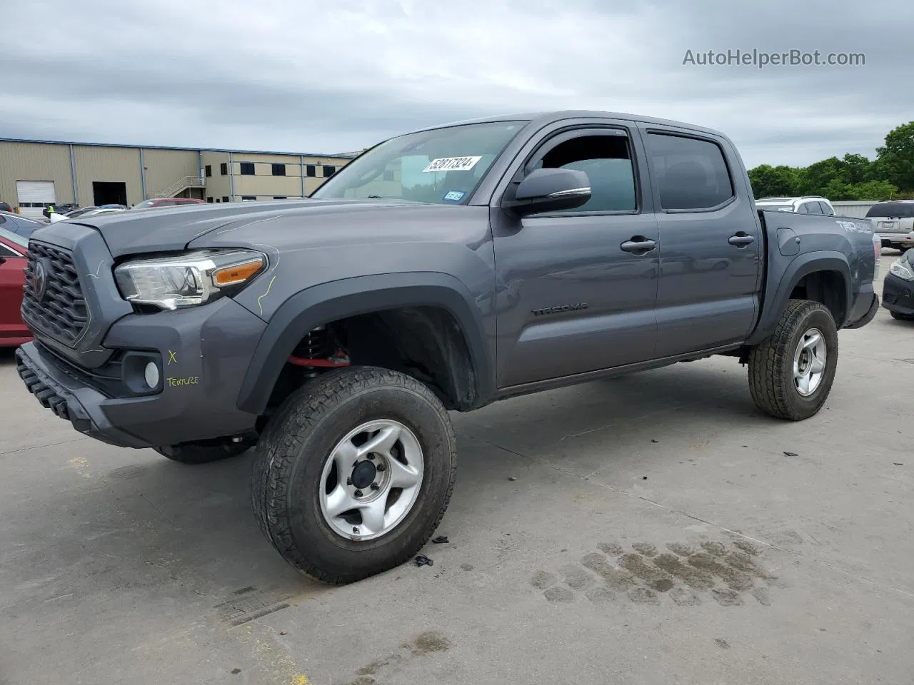 2021 Toyota Tacoma Double Cab Gray vin: 5TFCZ5AN6MX272883