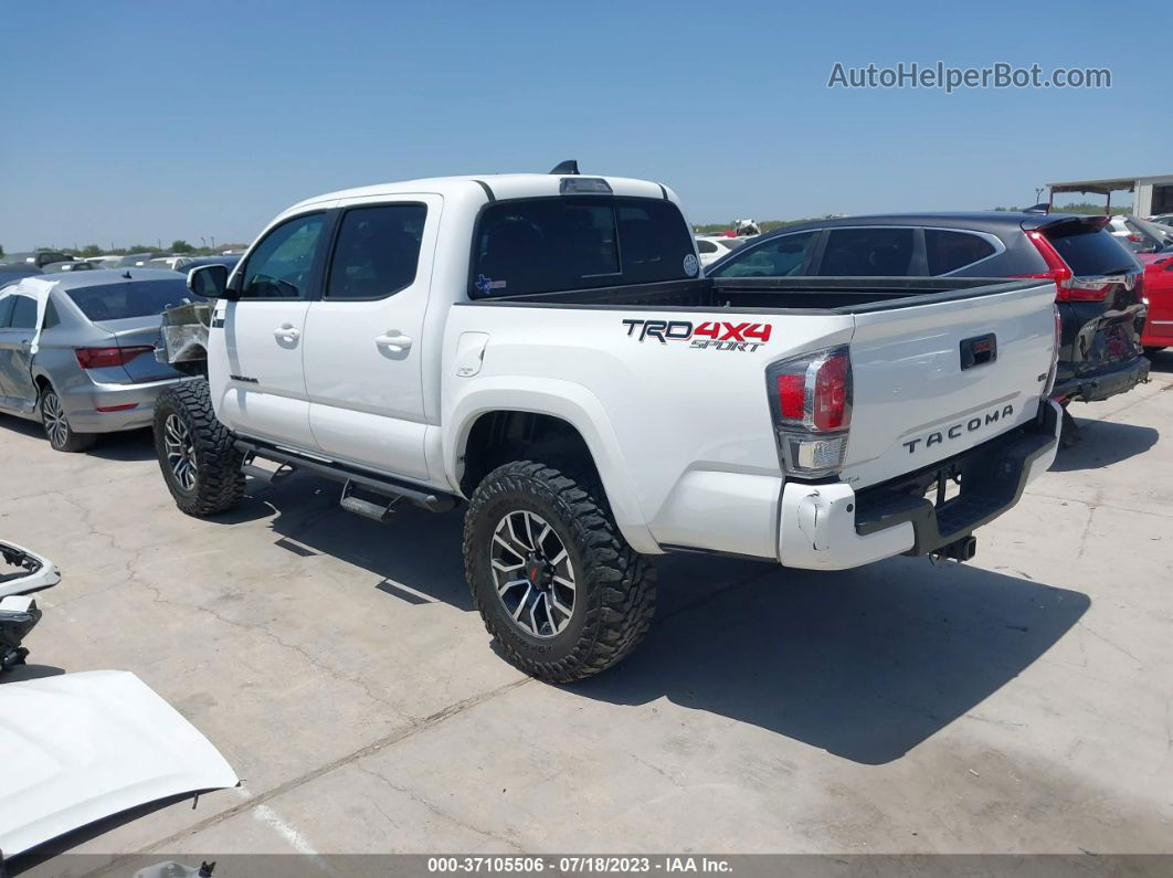 2021 Toyota Tacoma Trd Sport White vin: 5TFCZ5AN6MX276500