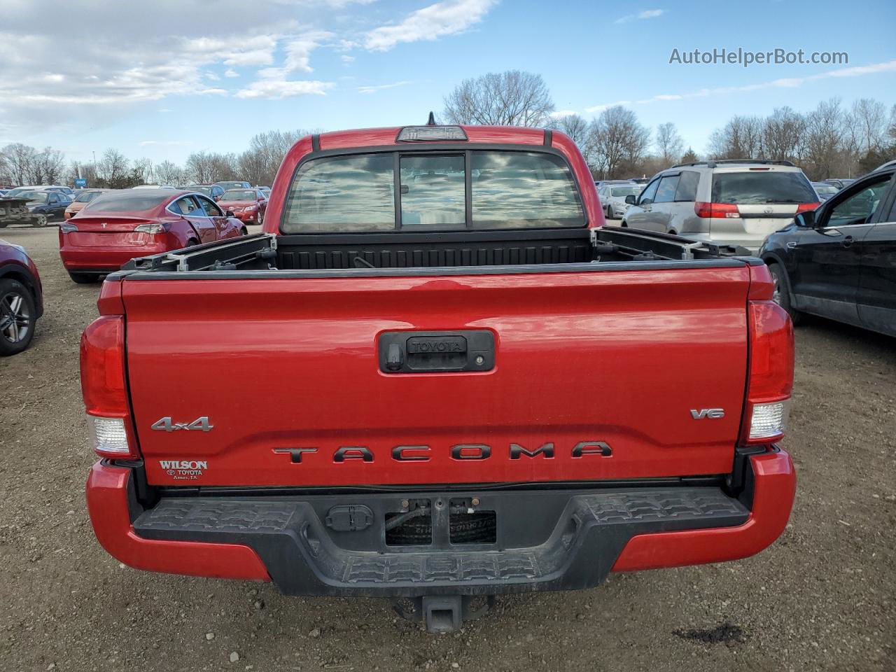 2017 Toyota Tacoma Double Cab Red vin: 5TFCZ5AN7HX102621