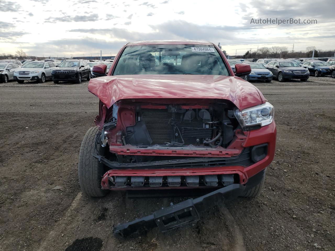 2017 Toyota Tacoma Double Cab Red vin: 5TFCZ5AN7HX102621