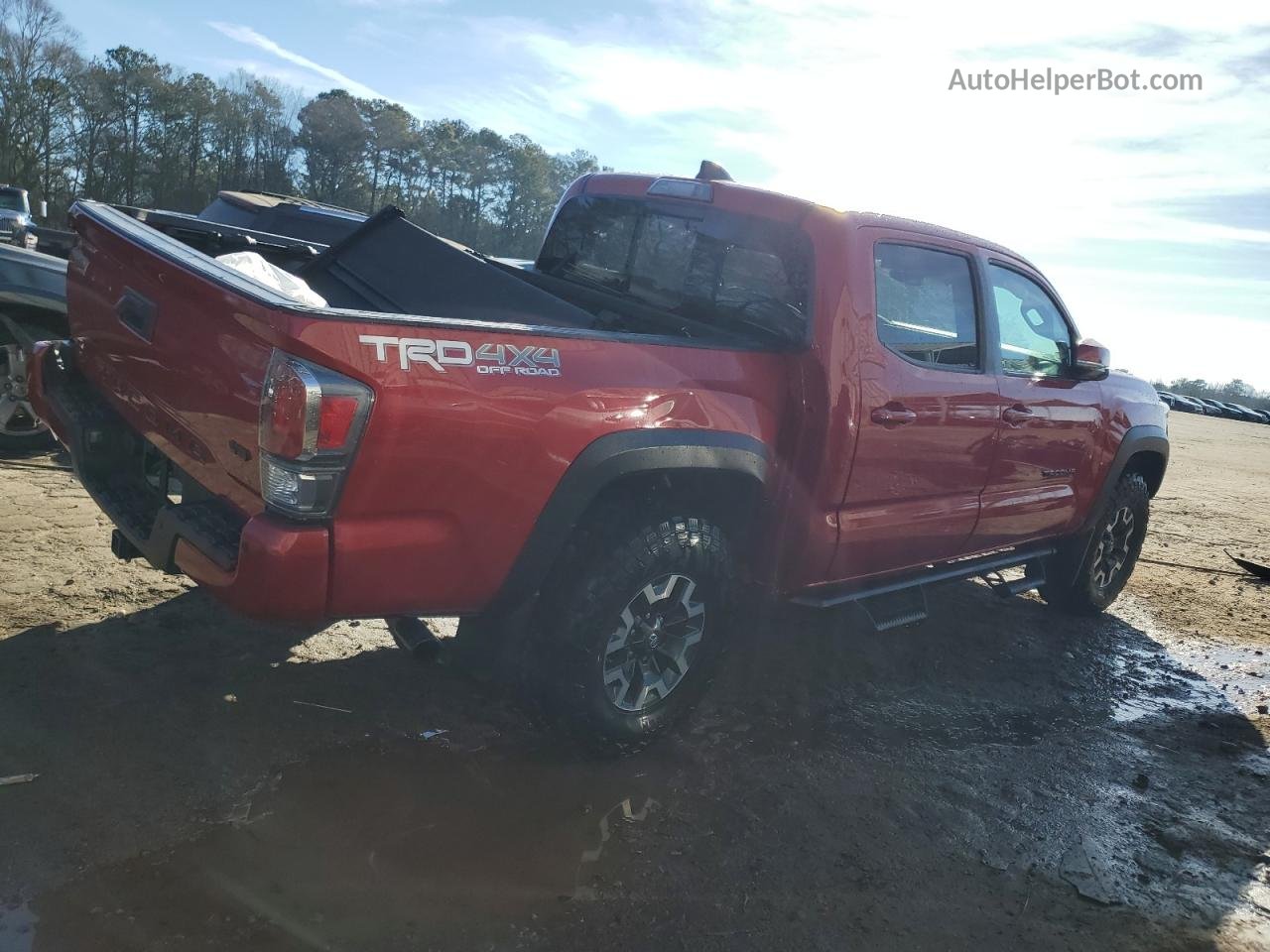 2020 Toyota Tacoma Double Cab Red vin: 5TFCZ5AN7LX224114
