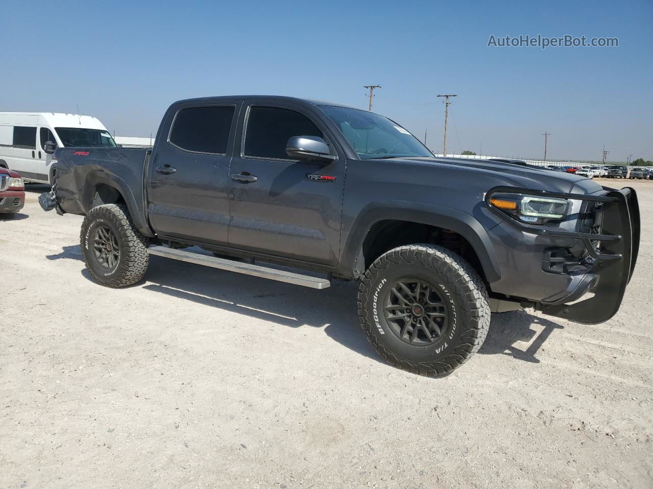 2020 Toyota Tacoma Double Cab Gray vin: 5TFCZ5AN7LX233623