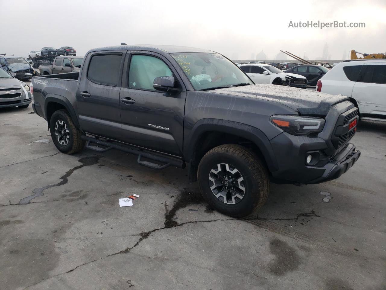 2021 Toyota Tacoma Double Cab Gray vin: 5TFCZ5AN7MX267711