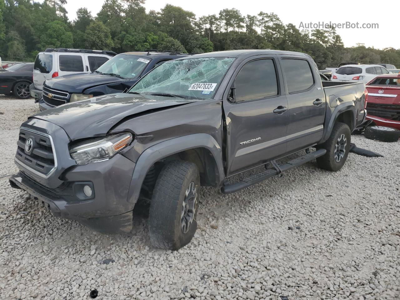 2017 Toyota Tacoma Double Cab Угольный vin: 5TFCZ5AN8HX104989