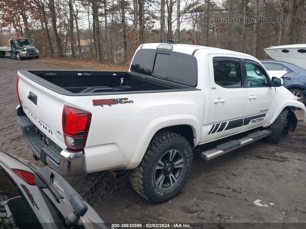 2019 Toyota Tacoma Sr5 V6 White vin: 5TFCZ5AN8KX172135