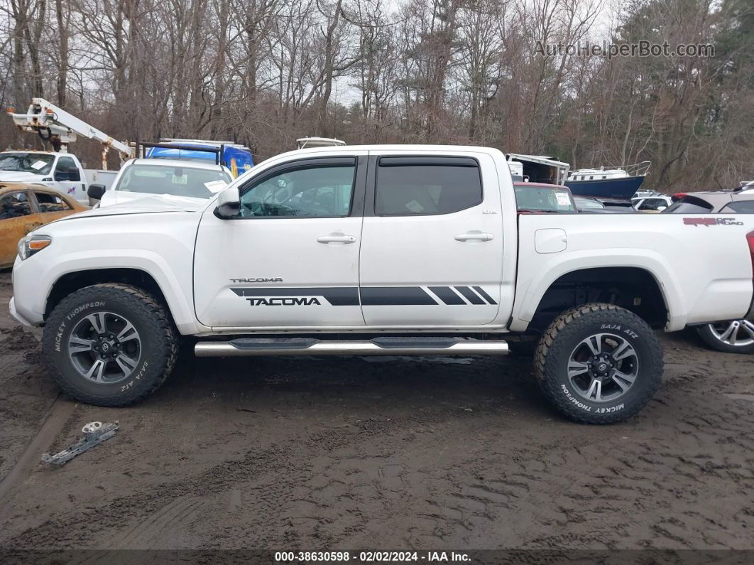 2019 Toyota Tacoma Sr5 V6 White vin: 5TFCZ5AN8KX172135