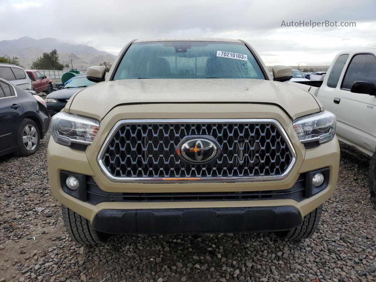 2019 Toyota Tacoma Double Cab Tan vin: 5TFCZ5AN8KX190618