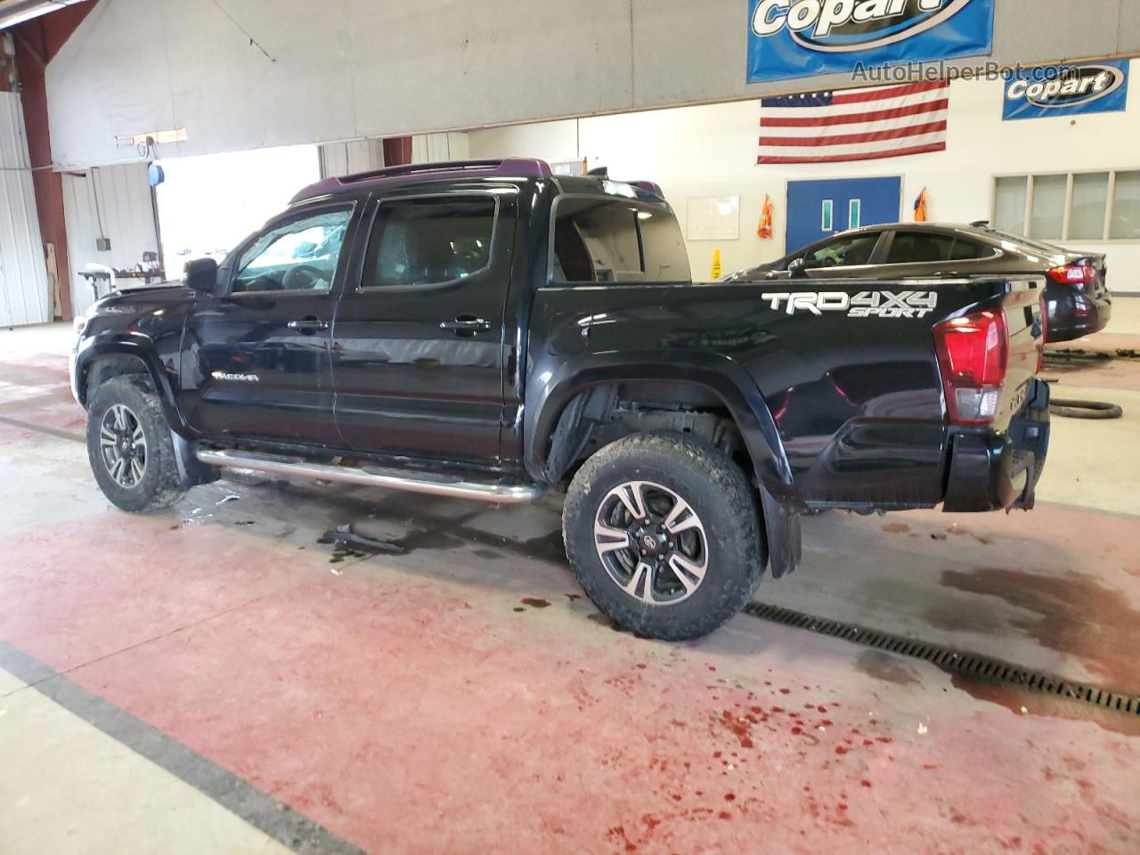 2019 Toyota Tacoma Double Cab Черный vin: 5TFCZ5AN8KX195897