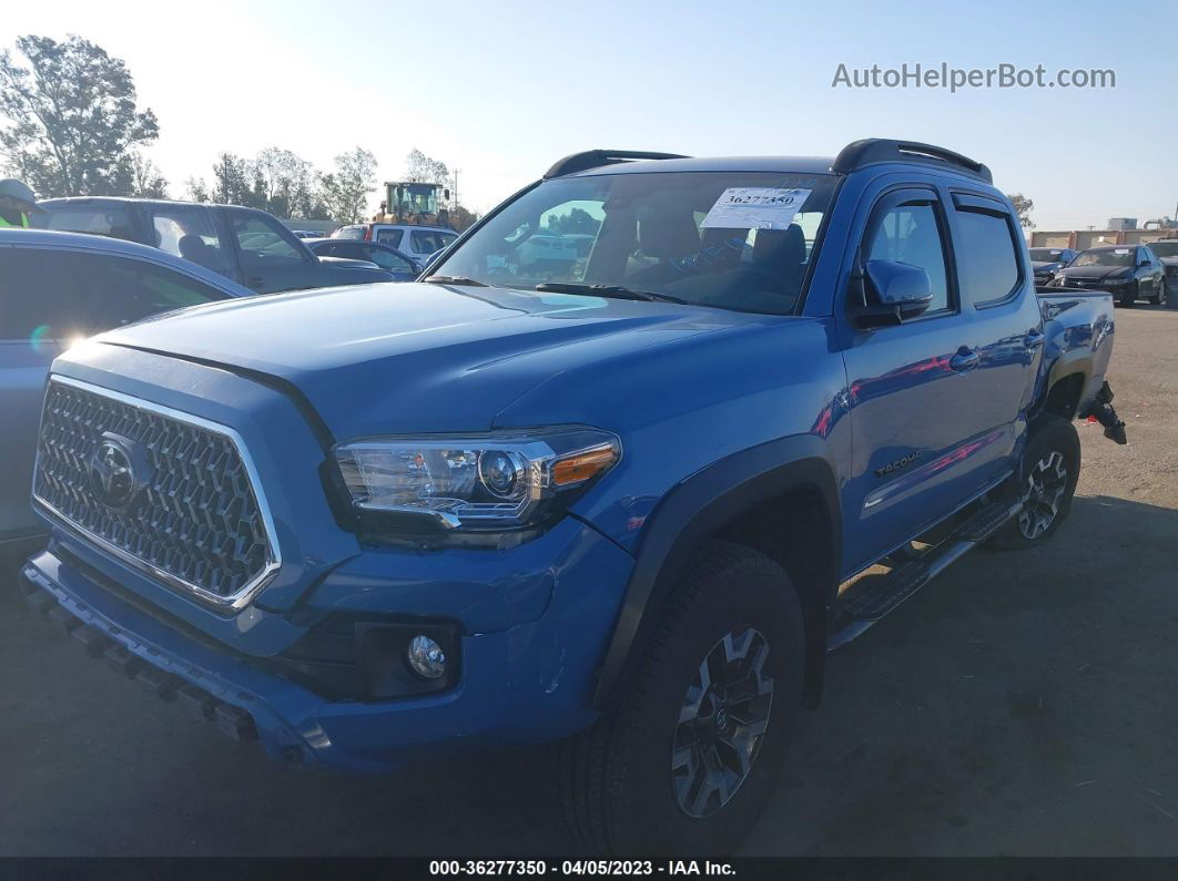 2019 Toyota Tacoma 4wd Sr/sr5/trd Sport Blue vin: 5TFCZ5AN8KX196953