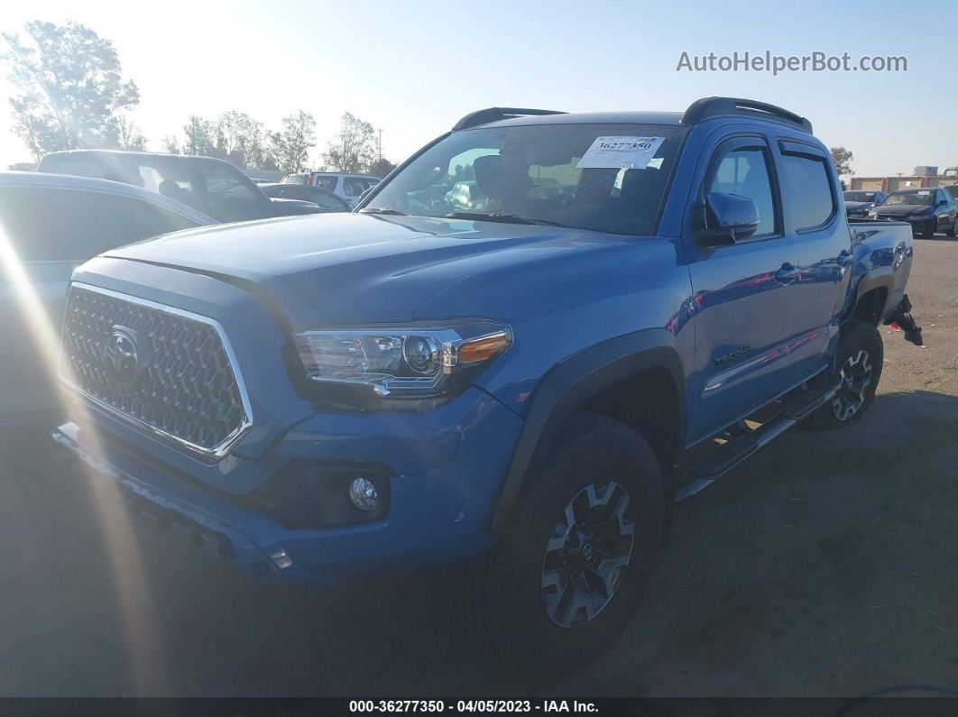 2019 Toyota Tacoma 4wd Sr/sr5/trd Sport Blue vin: 5TFCZ5AN8KX196953