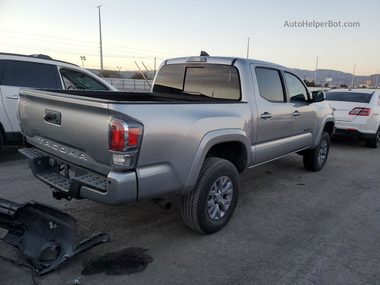 2020 Toyota Tacoma Double Cab Silver vin: 5TFCZ5AN8LX220301