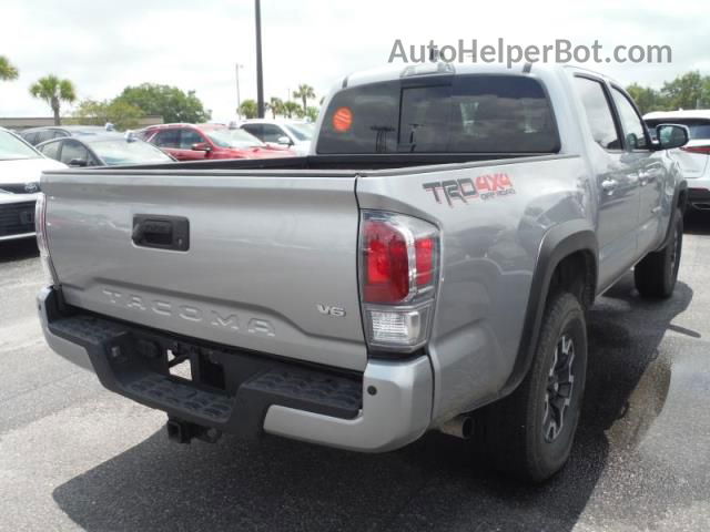 2021 Toyota Tacoma 4wd Sr/sr5/trd Sport Silver vin: 5TFCZ5AN8MX272075