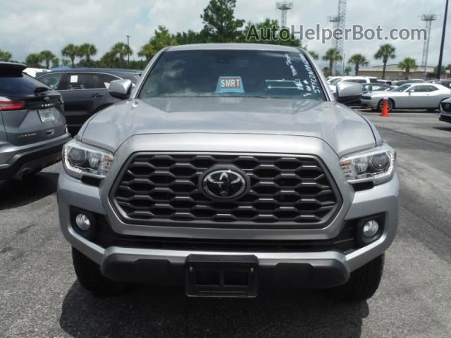 2021 Toyota Tacoma 4wd Sr/sr5/trd Sport Silver vin: 5TFCZ5AN8MX272075