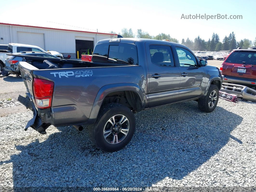 2017 Toyota Tacoma Trd Sport Серый vin: 5TFCZ5AN9HX110235