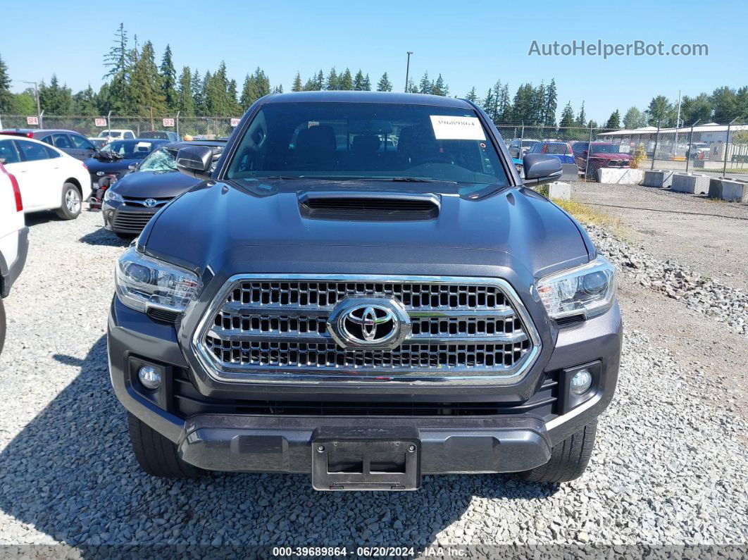 2017 Toyota Tacoma Trd Sport Gray vin: 5TFCZ5AN9HX110235