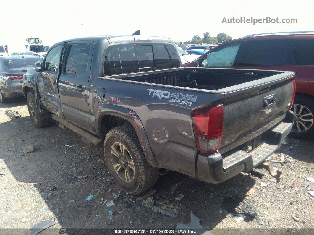 2019 Toyota Tacoma 4wd Sr/sr5/trd Sport Gray vin: 5TFCZ5AN9KX165520