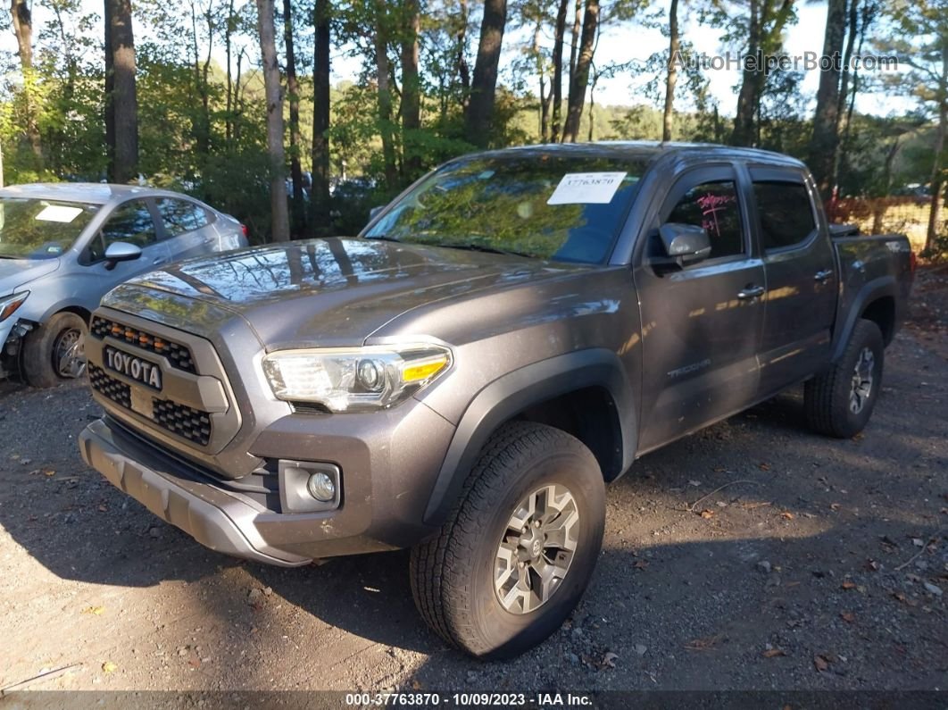 2019 Toyota Tacoma 4wd Trd Off Road Серый vin: 5TFCZ5AN9KX169762