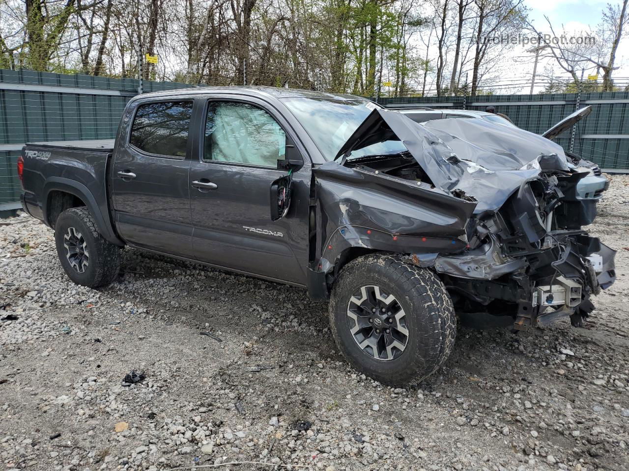 2019 Toyota Tacoma Double Cab Charcoal vin: 5TFCZ5AN9KX175822