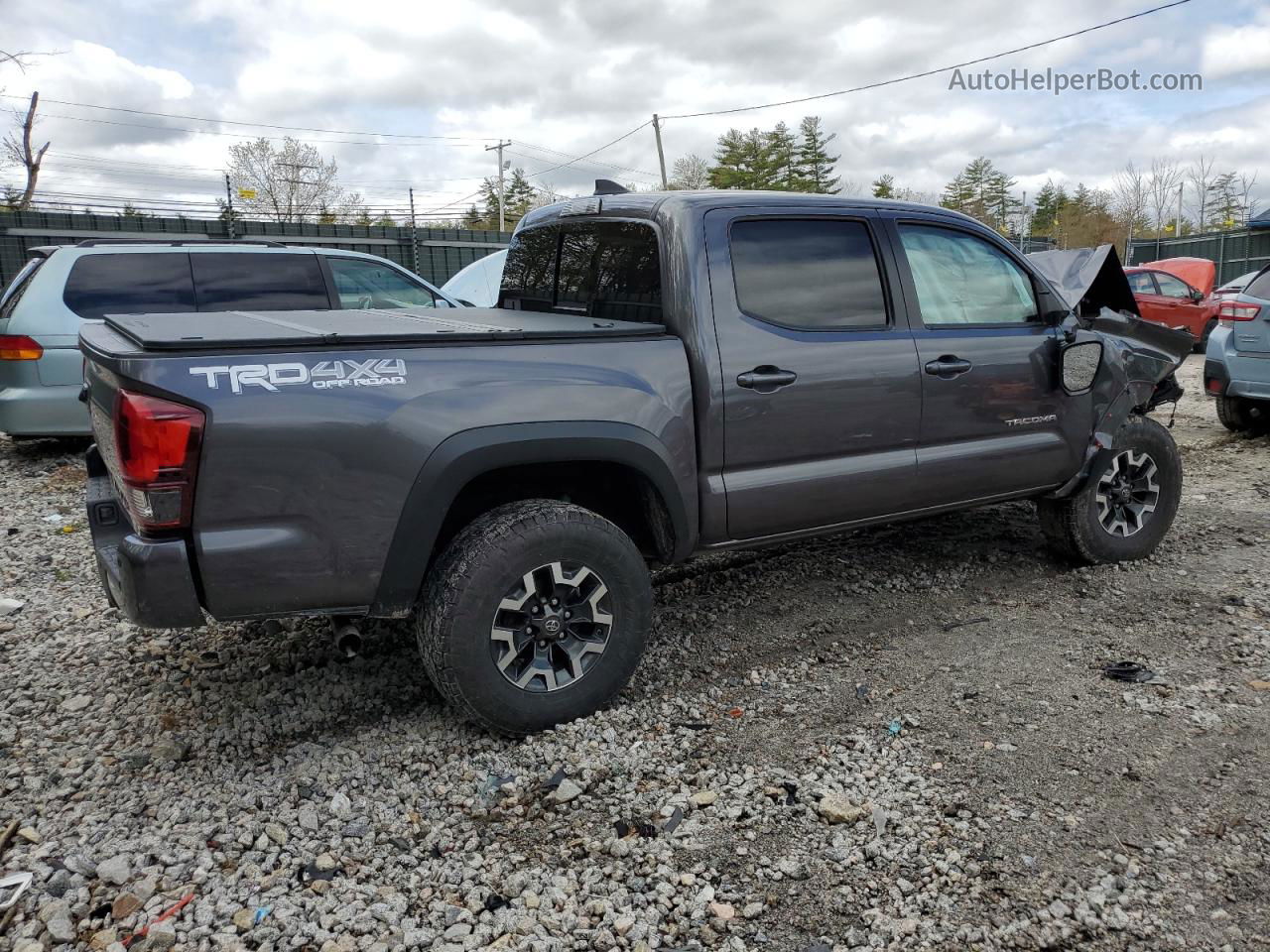 2019 Toyota Tacoma Double Cab Charcoal vin: 5TFCZ5AN9KX175822