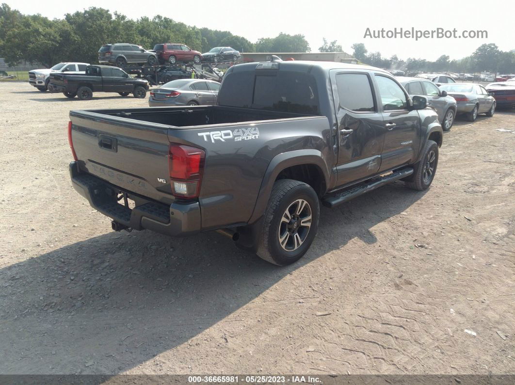 2019 Toyota Tacoma 4wd Sr/sr5/trd Sport Gray vin: 5TFCZ5AN9KX183354