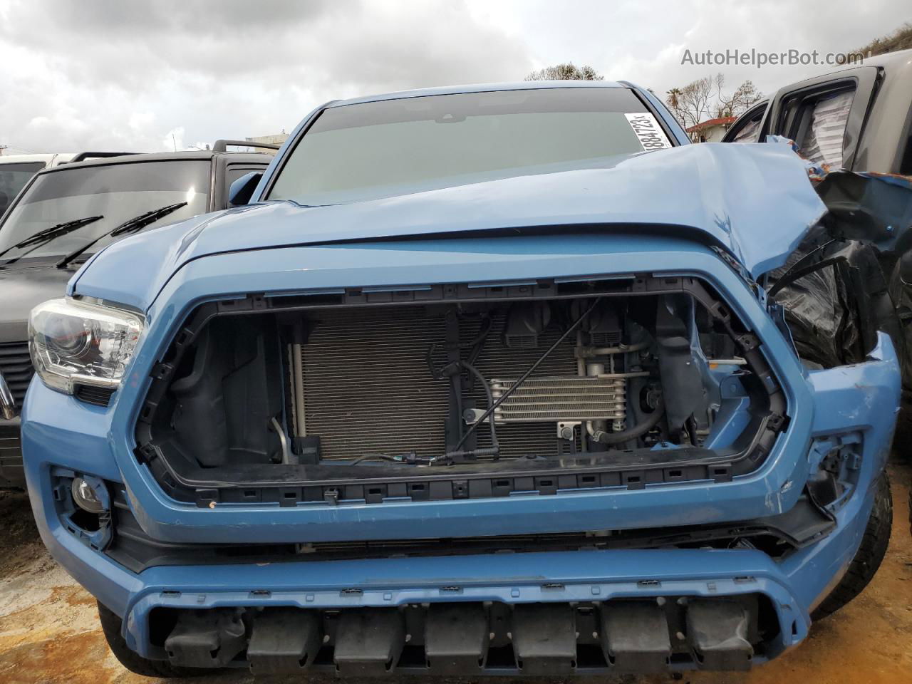 2019 Toyota Tacoma Double Cab Blue vin: 5TFCZ5AN9KX195858