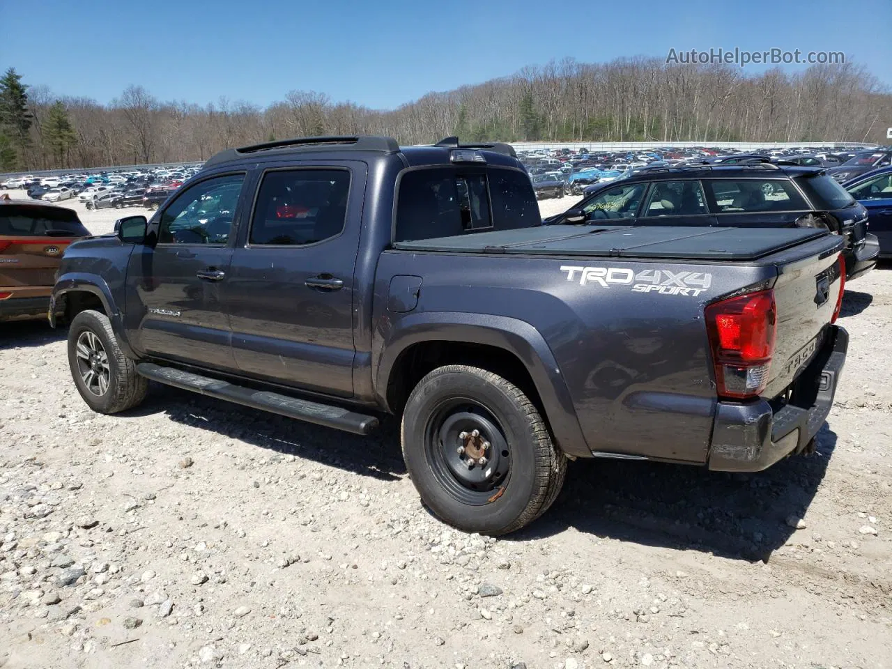 2019 Toyota Tacoma Double Cab Серый vin: 5TFCZ5AN9KX202288