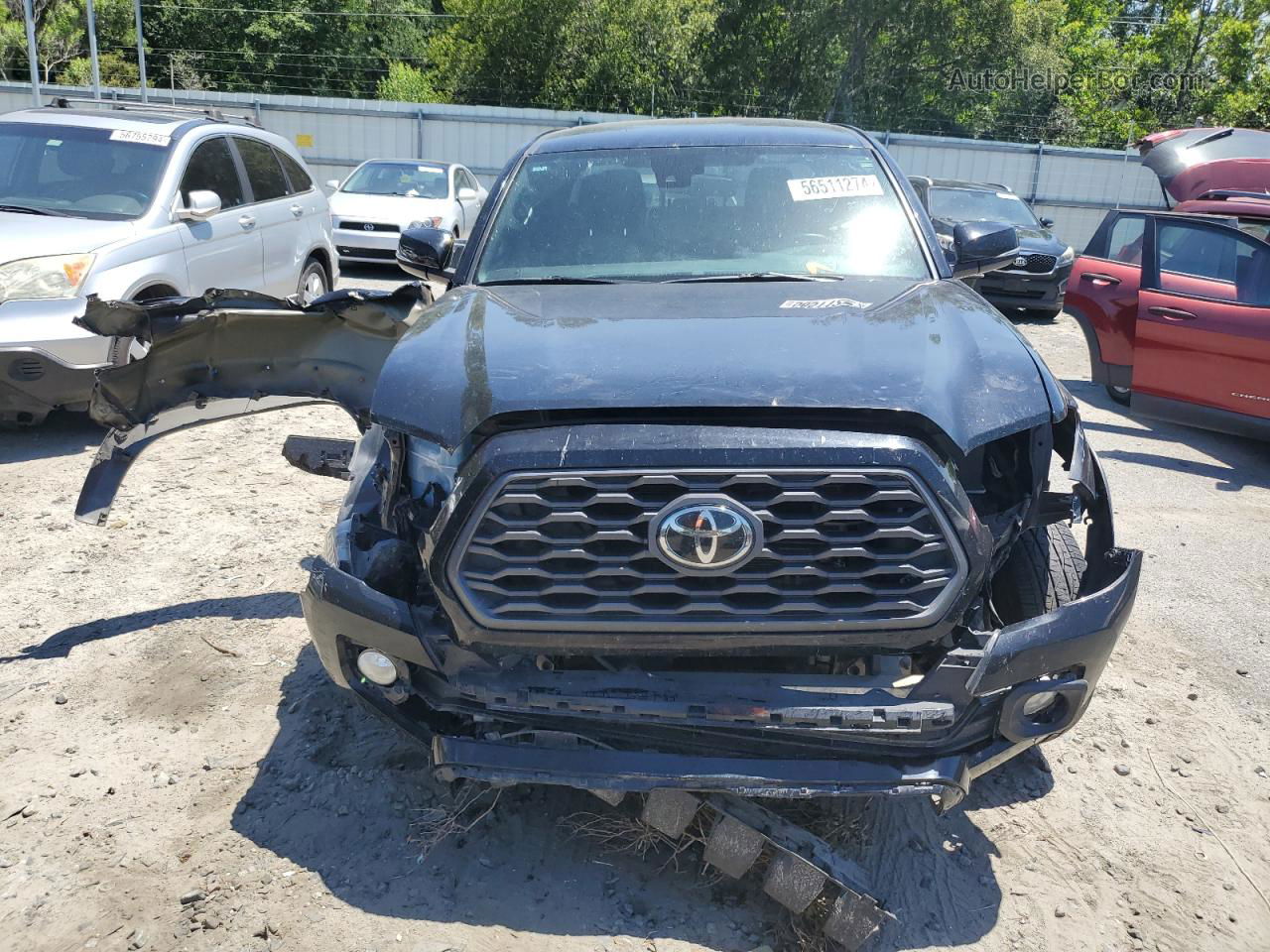 2020 Toyota Tacoma Double Cab Black vin: 5TFCZ5AN9LX223756