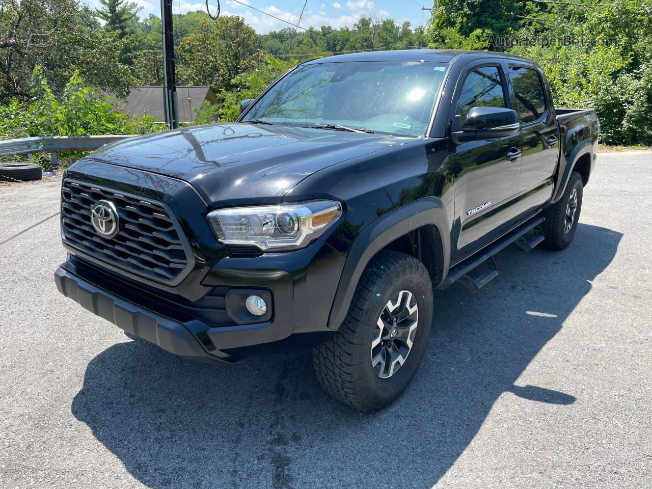 2020 Toyota Tacoma Double Cab Black vin: 5TFCZ5AN9LX233414