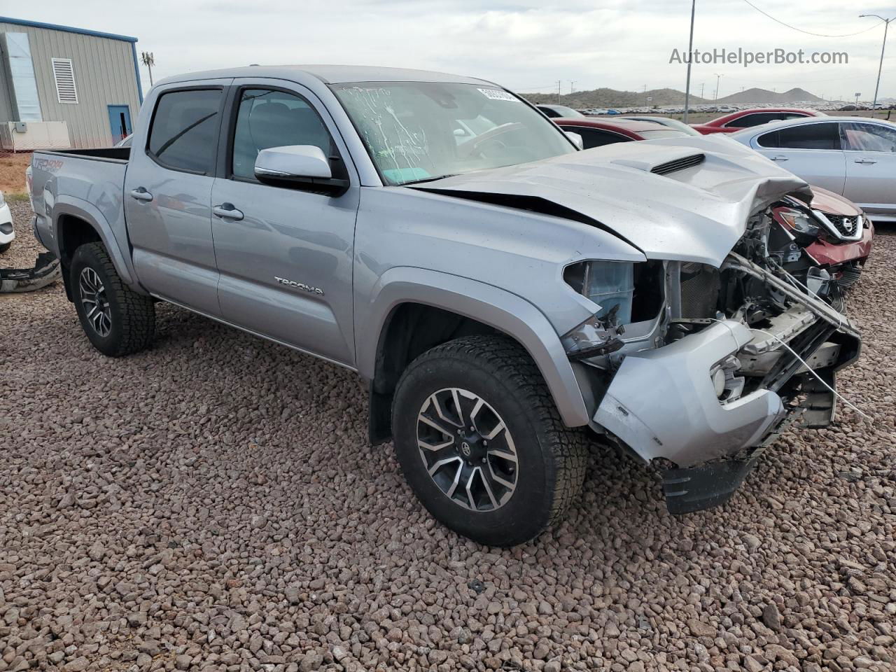 2020 Toyota Tacoma Double Cab Gray vin: 5TFCZ5AN9LX239276