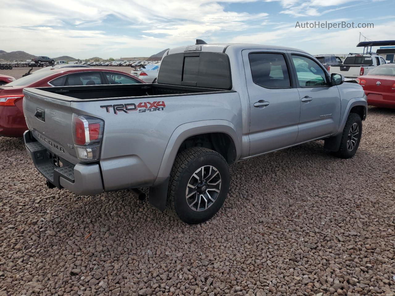 2020 Toyota Tacoma Double Cab Gray vin: 5TFCZ5AN9LX239276