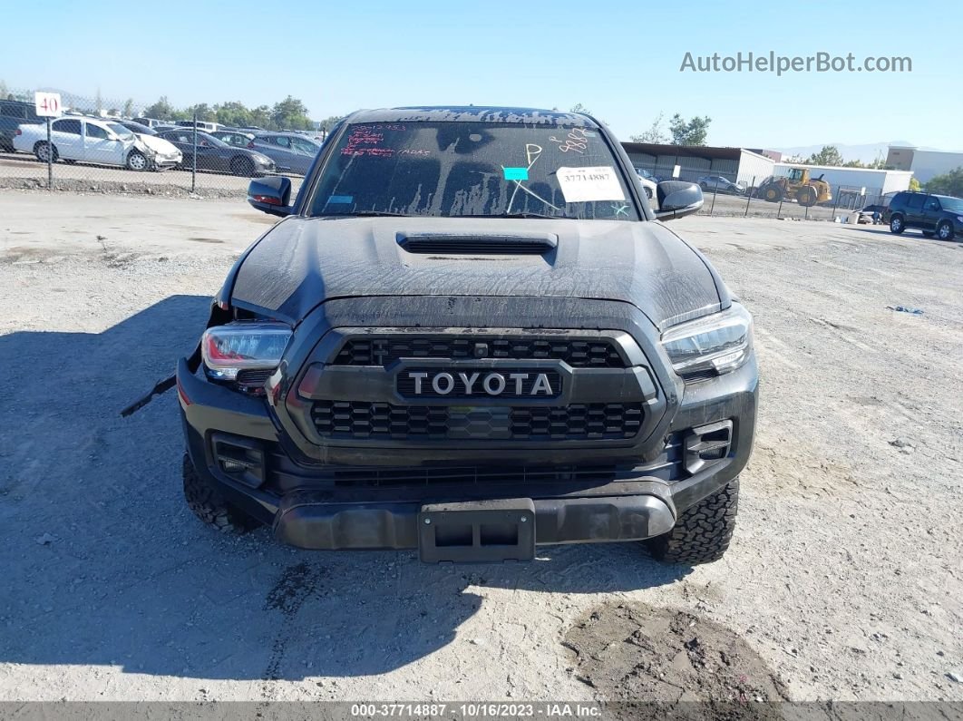 2021 Toyota Tacoma 4wd Sr/sr5/trd Sport Black vin: 5TFCZ5AN9MX246701