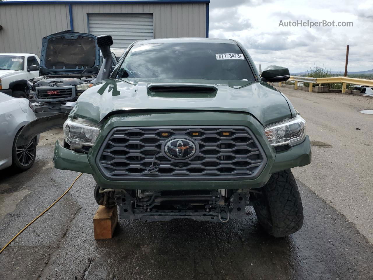 2021 Toyota Tacoma Double Cab Green vin: 5TFCZ5AN9MX251056