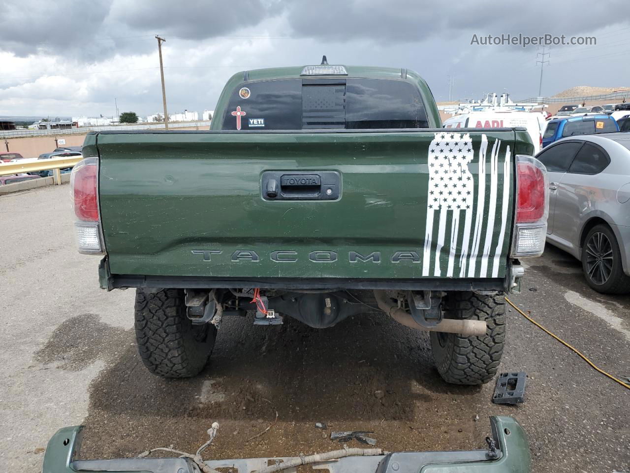 2021 Toyota Tacoma Double Cab Green vin: 5TFCZ5AN9MX251056