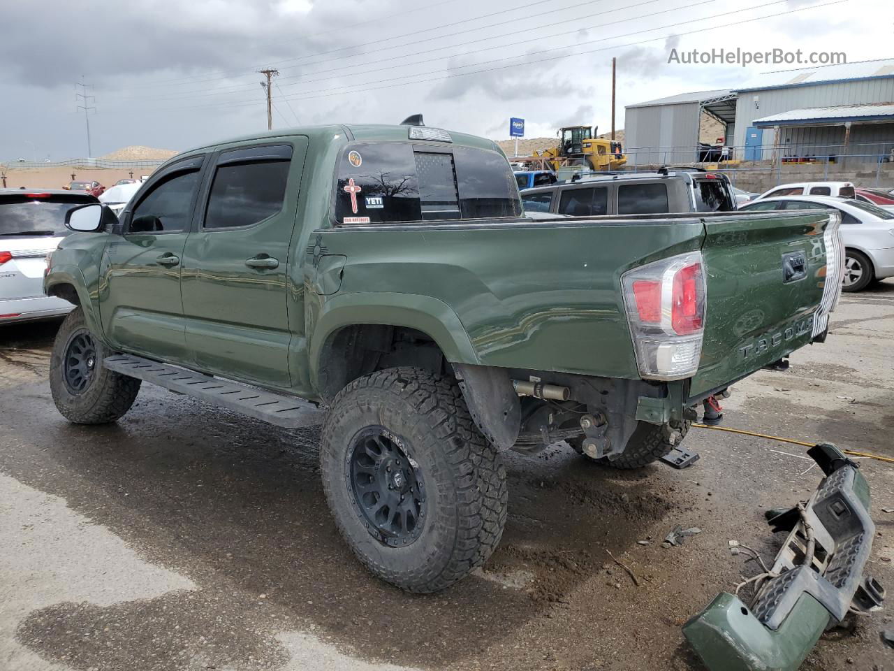 2021 Toyota Tacoma Double Cab Green vin: 5TFCZ5AN9MX251056