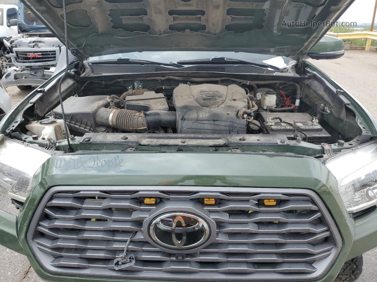 2021 Toyota Tacoma Double Cab Green vin: 5TFCZ5AN9MX251056