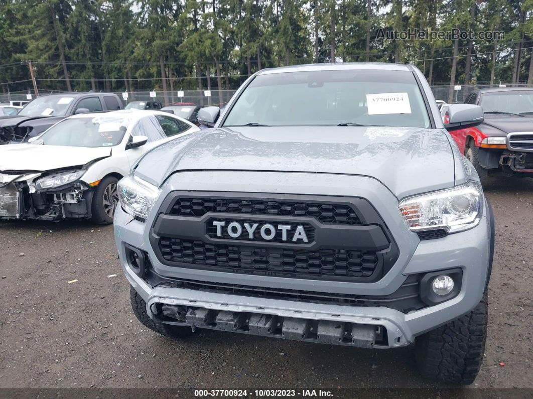 2021 Toyota Tacoma 4wd Sr/sr5/trd Sport Gray vin: 5TFCZ5AN9MX262302