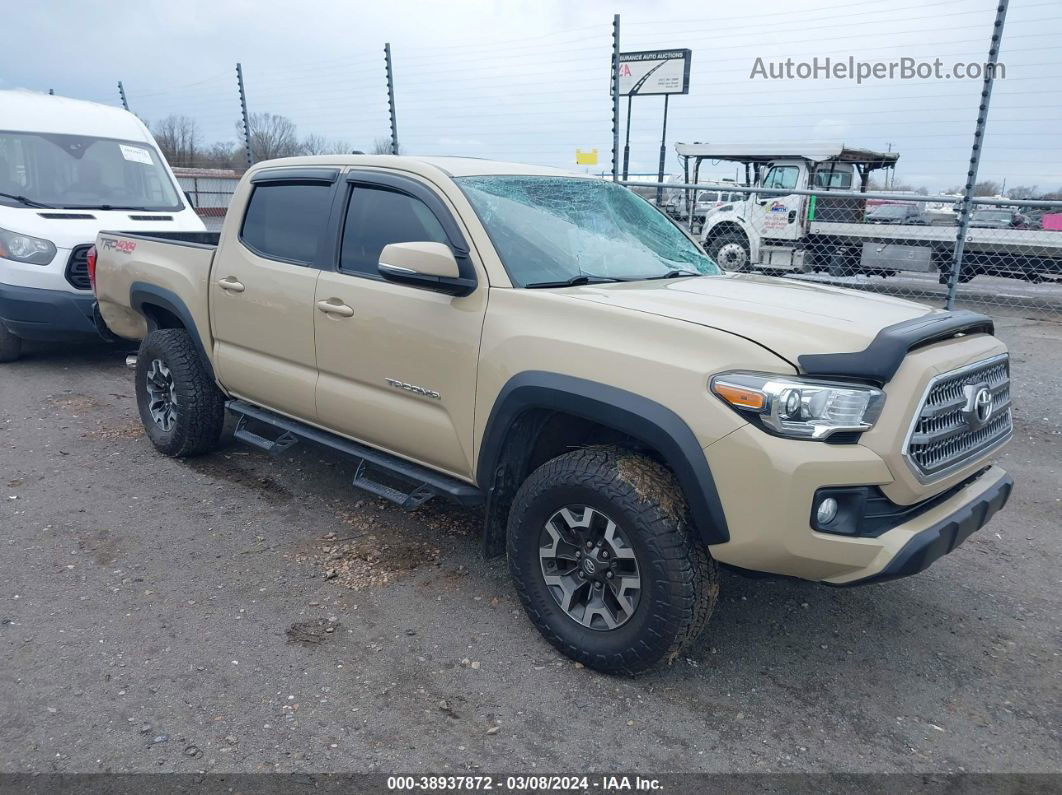 2017 Toyota Tacoma Trd Off Road Tan vin: 5TFCZ5ANXHX073826