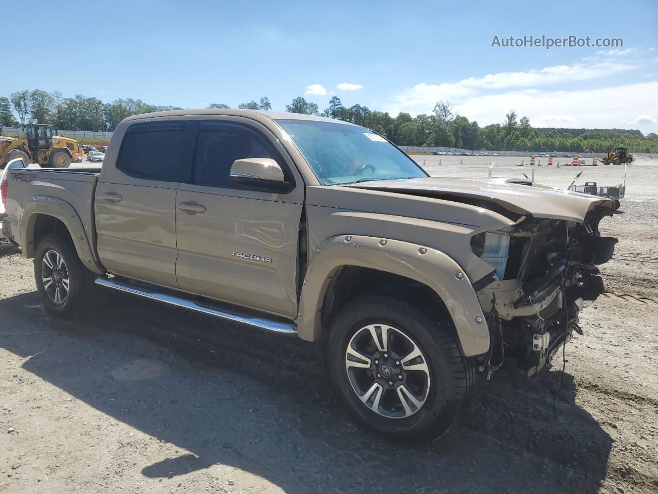 2017 Toyota Tacoma Double Cab Tan vin: 5TFCZ5ANXHX077424