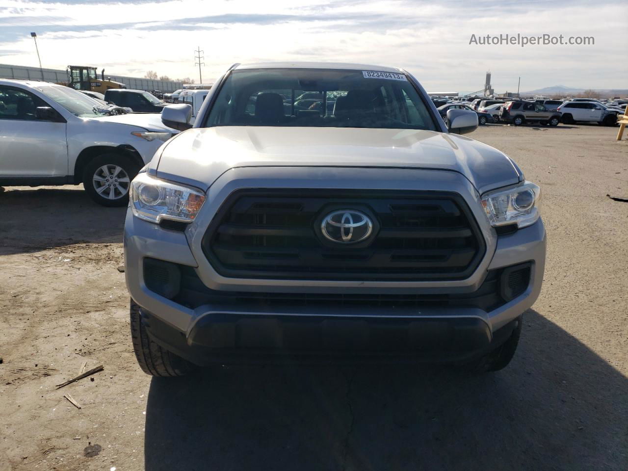 2019 Toyota Tacoma Double Cab Silver vin: 5TFCZ5ANXKX184660