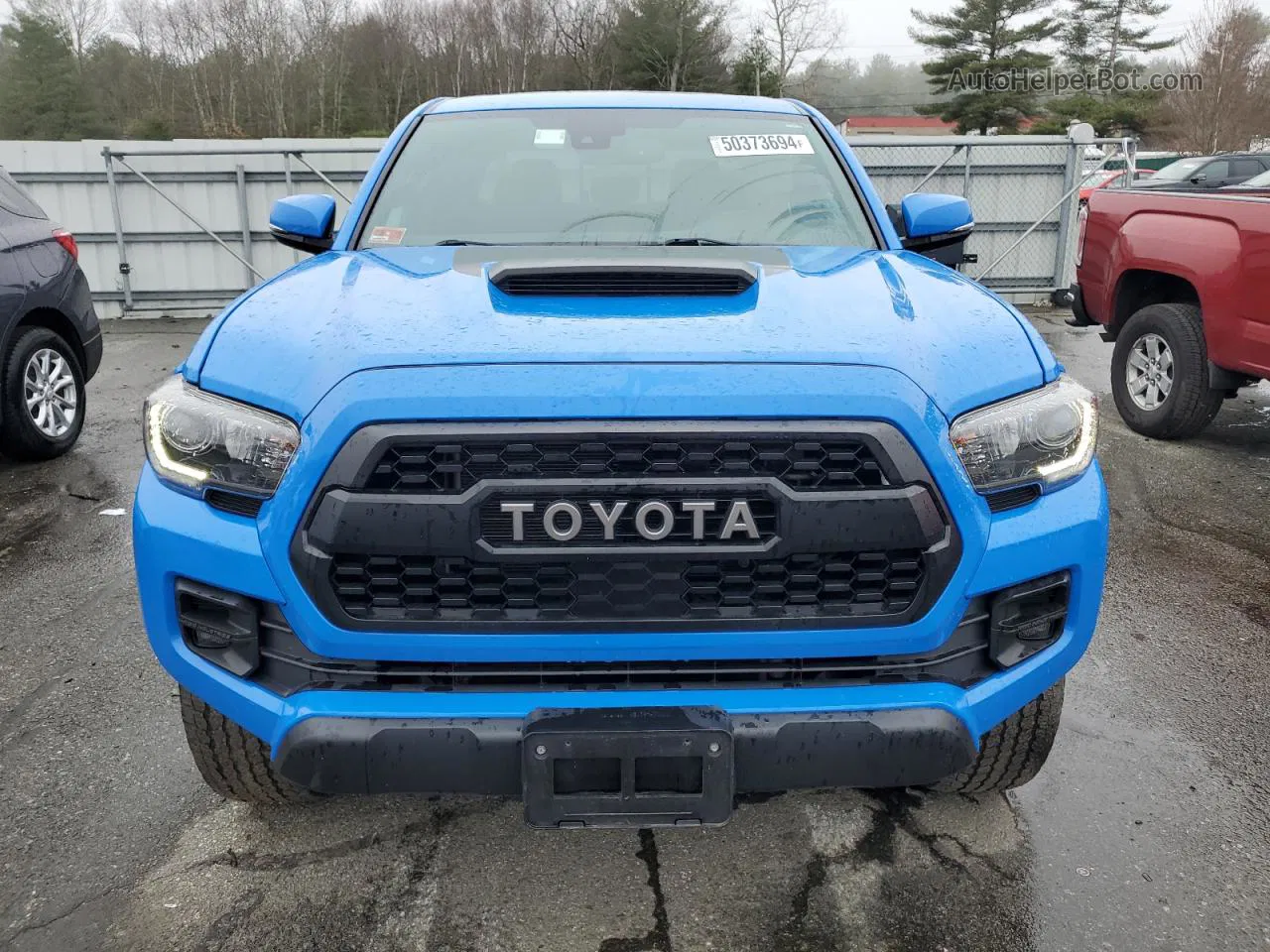 2019 Toyota Tacoma Double Cab Blue vin: 5TFCZ5ANXKX184979