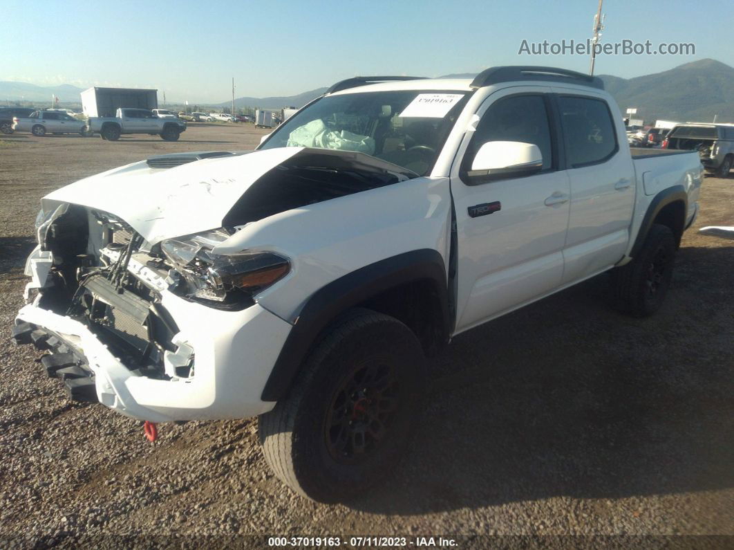 2019 Toyota Tacoma 4wd Sr/sr5/trd Sport White vin: 5TFCZ5ANXKX190622