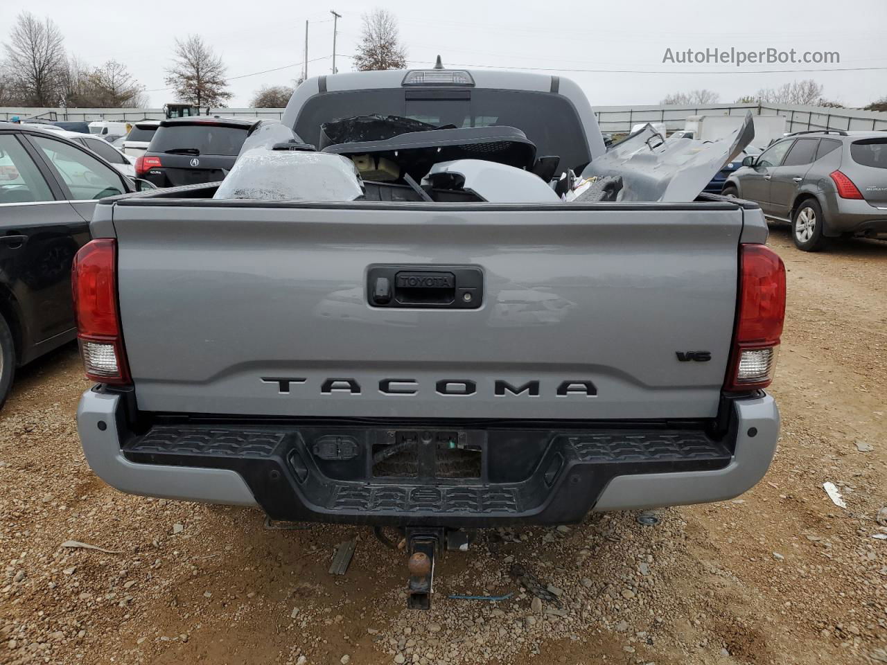 2019 Toyota Tacoma Double Cab Серый vin: 5TFCZ5ANXKX201604