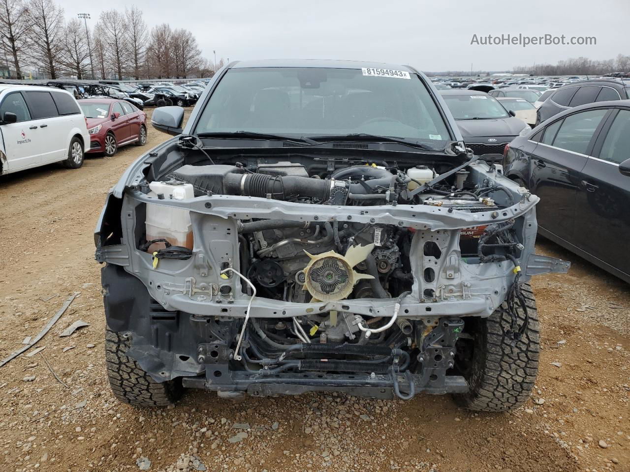 2019 Toyota Tacoma Double Cab Серый vin: 5TFCZ5ANXKX201604