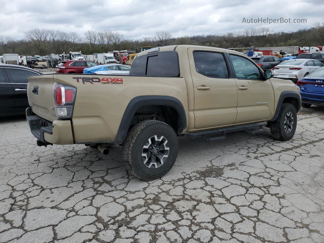 2020 Toyota Tacoma Double Cab Brown vin: 5TFCZ5ANXLX219876